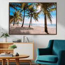 Palm Beach Tropical Island Wall Art Canvas Print