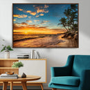 Sunset Wall Art Canvas Print