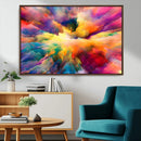 Blazing Vibrant Colors Cloud Wall Art Canvas Print