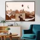 Boho Wall Art Canvas Print Set Mid-Century Prints Bohemian