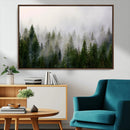 Forest Wall Art Canvas Print | Foggy Forest Wall Art | Pine