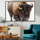 Bison Wall Art Canvas Print For Farmhouse, Wild Animal Wall by MyGreatCanvas | Canvas Wall Art Prints | Photo Prints & Wall Decor