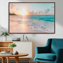 Beach Sunrise Wall Art, Coastal Seascape Canvas Print, Ocean by MyGreatCanvas | Canvas Wall Art Prints | Photo Prints & Wall Decor