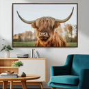 Highland Cow Animal Scottish Cattle Art Print Farmhouse Wall