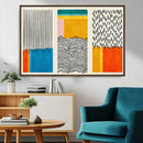 Canvas Print Wall Art Abstract Illustrs Art Boho, Framed