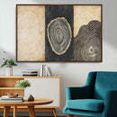 Tree Rings Canvas Wall Art Print – Minimalist Natural