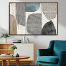 Canvas Print Wall Art Abstract Art Boho, Framed Boho Decor