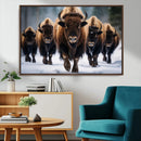 Buffalo Wall Art Canvas Print, American Bison Herd Wall Art by MyGreatCanvas | Canvas Wall Art Prints | Photo Prints & Wall Decor