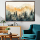 Abstract Forest Print - Mountain Wall Art | Autumn Landscape