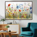 Colorful Wildflower Canvas Wall Art - Vibrant Floral