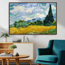 Wheatfield With Cypresses By Van Gogh Painting Wall Art