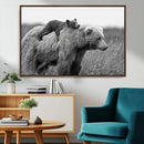 Bear and Cub Wall Art Canvas | 399 Bear Cub