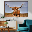 Texas Longhorn Wall Art Print, Framed Longhorn Cow Wall Art