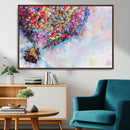 Don't Look Up Movie Canvas Wall Art - Vibrant Floating House
