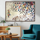 Banksy Wall Art - Banksy Girl Butterfly Graffiti Wall Art