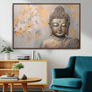 Abstract Buddha Statue Wall Art Canvas Print - Modern