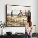 Rustic Farmhouse Barn Wall Art | 3-Panel Framed Gallery Wrap