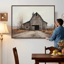 Farmhouse Rustic Barn Wall Art Canvas Print – Framed and