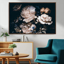 Pink Peonies Flowers Large Canvas Art Print
