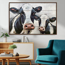 Vintage Baby and Mom Cattle Wall Art Canvas Print by MyGreatCanvas | Canvas Wall Art Prints | Photo Prints & Wall Decor