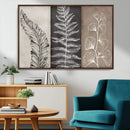 Minimalist Botanical Wall Art Canvas Print, Framed and Ready