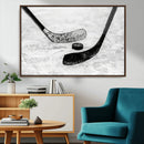 Winter Ice Hockey Sport Canvas Wall Art Print - Hockey Wall by MyGreatCanvas | Canvas Wall Art Prints | Photo Prints & Wall Decor
