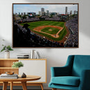 Chicago Cubs Baseball Team Print - Wrigley Field Stadium