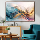 Abstract Flowing Colors Wall Art Canvas Print