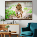 Leopard on the Prowl - Stunning Large Framed Leopard Wall