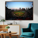 PNC Park Evening Game Triple Canvas Wall Art - Pittsburgh