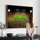 Stadium in Michigan Wall Art Canvas Print, Framed American