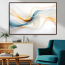 Decorative Turquoise Abstract Wave Wall Art Canvas Print by MyGreatCanvas | Canvas Wall Art Prints | Photo Prints & Wall Decor