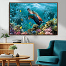 Sea Turtle and Coral Reef Triptych Wall Art – Vibrant by MyGreatCanvas | Canvas Wall Art Prints | Photo Prints & Wall Decor