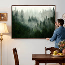 Foggy Forest Wall Art – Tranquil Green Woodland Canvas by MyGreatCanvas | Canvas Wall Art Prints | Photo Prints & Wall Decor