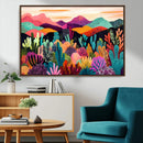 Abstract Kusama Print - Landscape Canvas Wall Art Print -