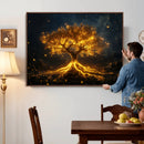 Golden Tree of Life Canvas Wall Art Print - Majestic Glowing by MyGreatCanvas | Canvas Wall Art Prints | Photo Prints & Wall Decor
