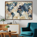 World Map Canvas Print – Framed Wall Art for Couples, by MyGreatCanvas | Canvas Wall Art Prints | Photo Prints & Wall Decor