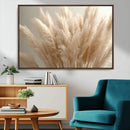 Pampas Grass Canvas Wall Art - Elegant Neutral Decor for