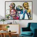 Shai Yossef Style Canvas Art - Joyful African Black Kids