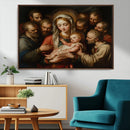 Religious Canvas Wall Art Print - Madonna and Child with