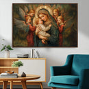 Mary Jesus Canvas Wall Art Print - Madonna and Child with