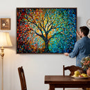 Yggdrasil Tree of Life Wall Art Print | Mosaic Style 3-Panel