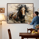 Abstract Horse Wall Art Canvas Print – Large Western