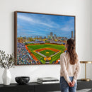 Wrigley Field Chicago Cubs Panoramic Canvas Print –