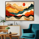 Mid Century Wall Art Print  - Abstract Woodland Print -