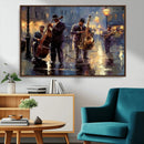 Afro Abstract Jazz Music Wall Art Canvas Print – Colorful