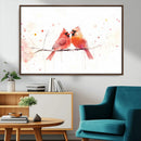 Cardinal Bird Canvas Wall Art - Male and Female Cardinal by MyGreatCanvas | Canvas Wall Art Prints | Photo Prints & Wall Decor