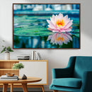 Lotus Flower Wall Art Canvas Print, Water Lily Large Wall