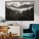 Moody Forest Wall Art – Framed Mountain Fog Canvas Artwork, by MyGreatCanvas | Canvas Wall Art Prints | Photo Prints & Wall Decor