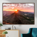Mountain Sunrise Wall Art – Framed Alpine Ridge Canvas by MyGreatCanvas | Canvas Wall Art Prints | Photo Prints & Wall Decor